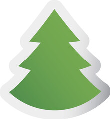 Obraz premium hand drawn christmas tree