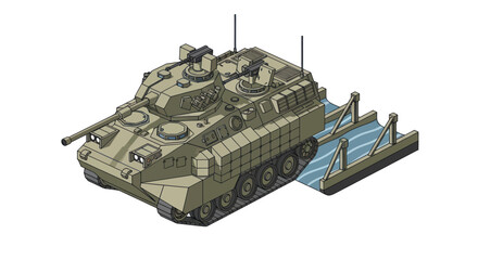 Armored Combat Vehicle with Mine Plow Attachment. © Vario