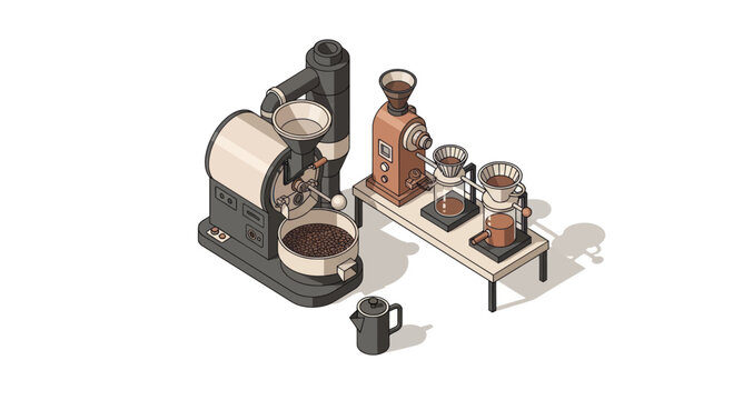Coffee Roaster and Grinder Machines for Professional Brewing.