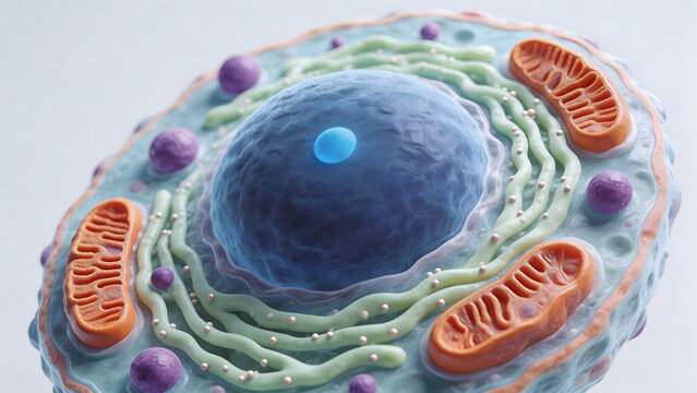 Cellular structure with organelles