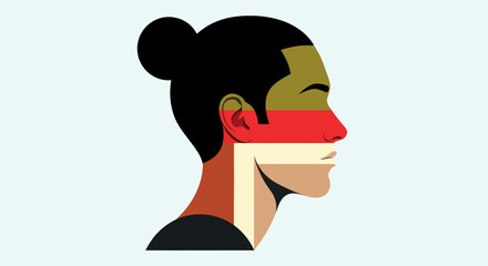 Profile portrait graphic design © Surya