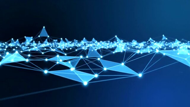 Network connections and digital communication technology.