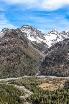 Cassandra peak in the Disgrazia massif, Valmalenco landscape, Central Alps
