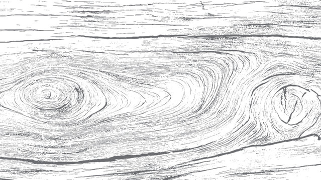 Monochrome wooden plank texture with distressed cracks and sketch style creating a vintage rough abstract backdrop