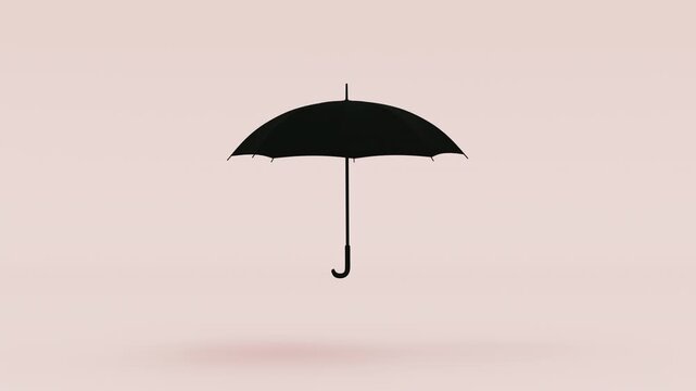 Rotating Umbrella Animated Footage 3D Illustration Video
