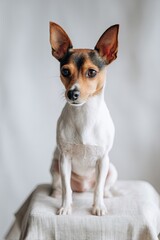 Obraz premium Dog Sitting on Table