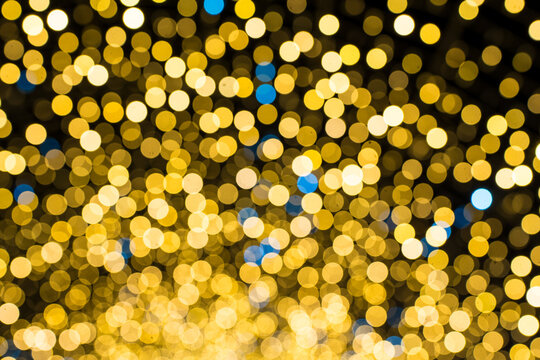 Yellow bokeh background for seasonal, holidays, event celebrations and various design works