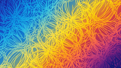 Colorful abstract underwater coral reef with vibrant marine plants © Dadu
