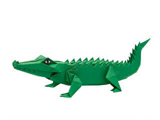 Fototapeta premium Green Lego crocodile toy