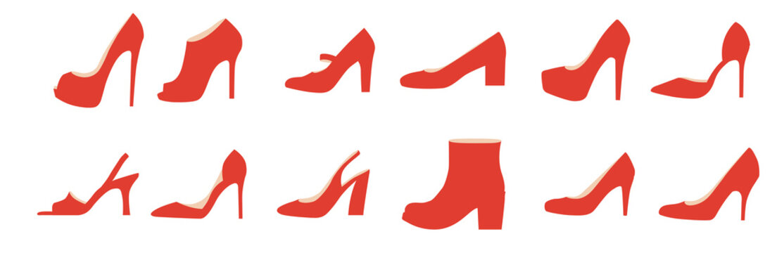  red ruby slippers vector illustration 