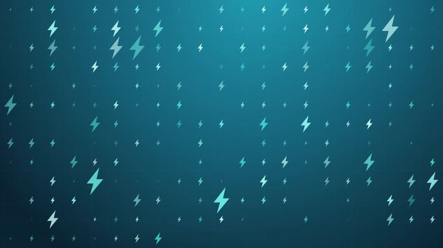 Abstract lightning bolt pattern motion graphics background loop