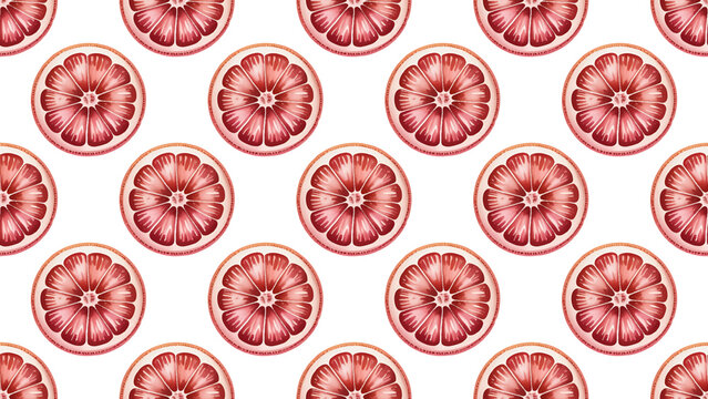 watercolor grapefruit seamless pattern citrus fruit background, hand painted citrus repeat pattern fresh summer design, grapefruit watercolor pattern for fabric and packaging