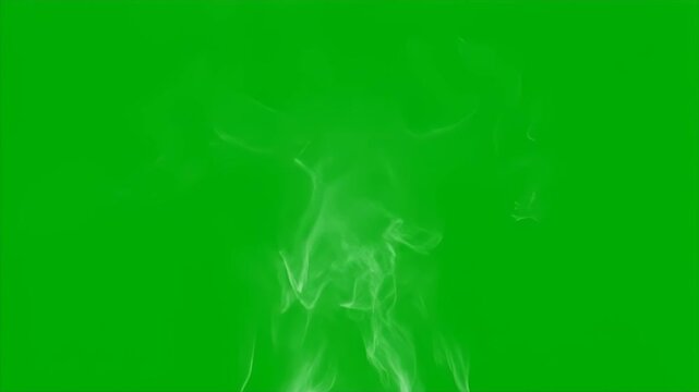 Animated Ghostly Figure on Green Screen Background for Special Effects Compositing and Halloween