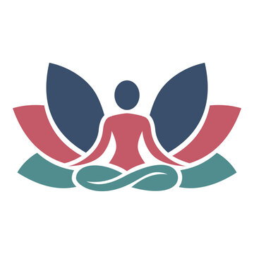 Flat Minimalist Yoga Logo