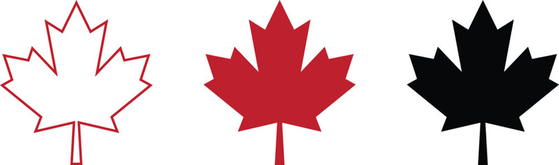 Obraz premium Maple Leaf – National Symbol of Canada, vector