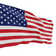 Obraz premium Waving american flag for independence day patriotic symbol of freedom and national pride
