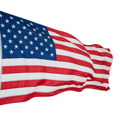 Fototapeta premium Waving american flag for independence day patriotic symbol of usa freedom celebration