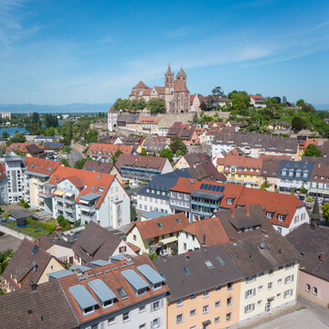 Breisach St. Stephen's Cathedral Historic European Cityscape wit