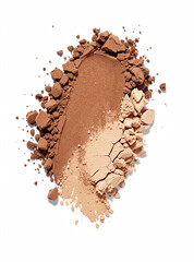 Fototapeta premium A vivid image of cinnamon powder in motion, showcasing its rich color and texture. Ideal for food-related content or holiday themes involving spices.