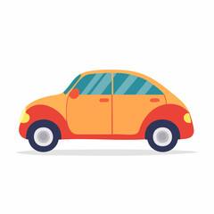 Obraz premium Cartoon Car Illustration
