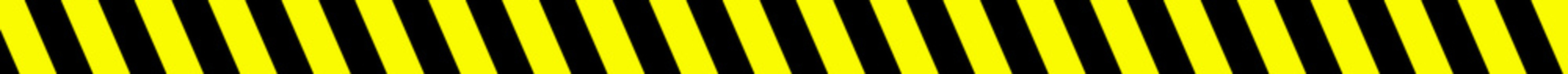 Absperrband oder Absperrung - Langer Banner schwarz gelb