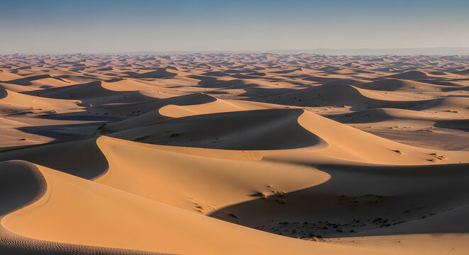 Aerial view of winding desert canyons and dry riverbeds under cloudy sky Vector