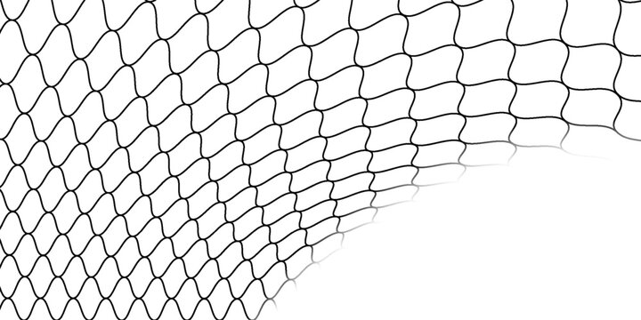 Curved net pattern. Seamless design for sportswear or equipment like soccer goals, volleyball nets, basketball hoops, hockey nets, and athletic gea