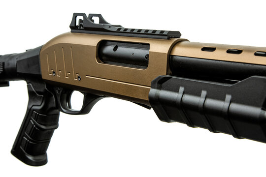 Close up of firearm receiver mechanism