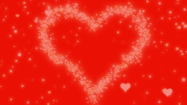 Scarlet FF2400 Hex Code Hearts, Flying, Valentine's Day, Holiday, Love Backgrounds seamless loop animation promo video marketing advertising commercial business branding corporate motion graphics ad