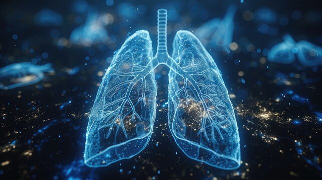 a computer generated image of a person s lungs and skeleton
