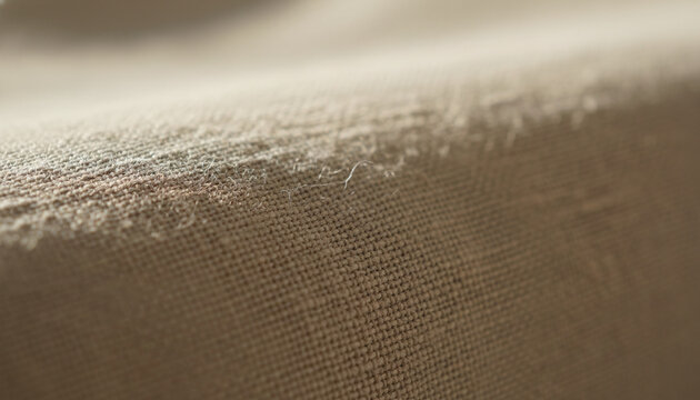 Pure raw Belgian linen fabric texture with natural organic slubs