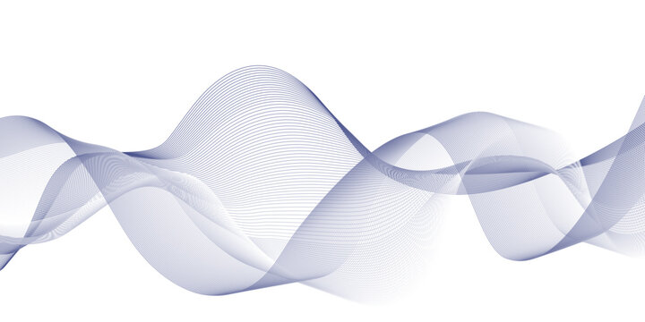 Abstract gradient wave made of fine lines