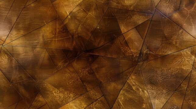 bronze metallic seamless background with triangles