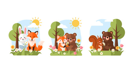 Obraz premium A delightful illustration evoking joy and optimism, perfect for children's content, springtime marketing, or adding a touch of whimsy to website desig
