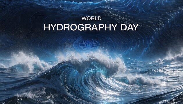 World Hydrography Day, ocean waves, sea storm, blue water, hydrography awareness