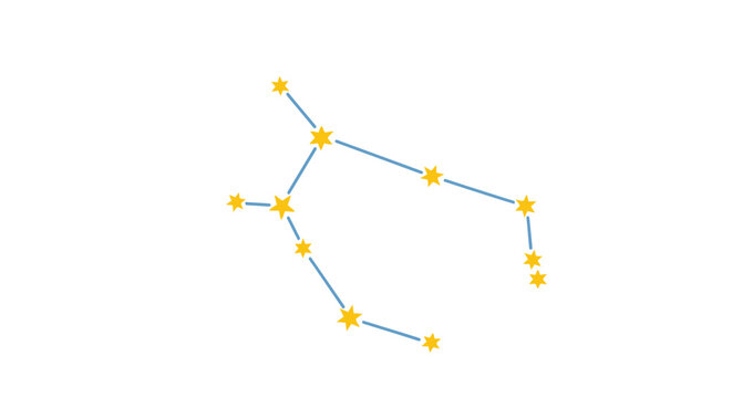 Taurus Constellation Star Map