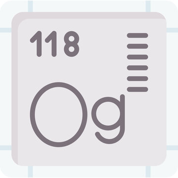 Oganesson Icon Vector Element