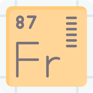 Francium Icon Vector Element