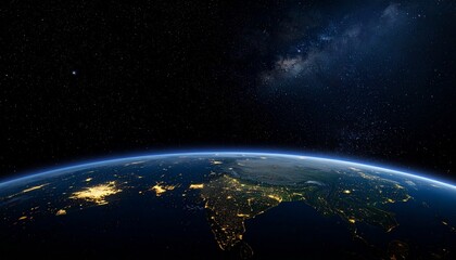 Naklejka premium earth in space