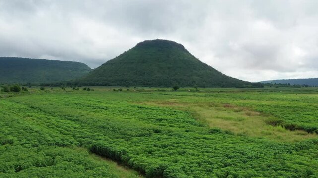 Jom thong mountain viewpoint or Fuji Thailand and Moon river on Nakhon Ratchasima province, Thailand.	