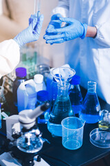 Fototapeta premium Researchers working in the clinical laboratory