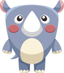 Fototapeta premium hand drawn rhinoceros