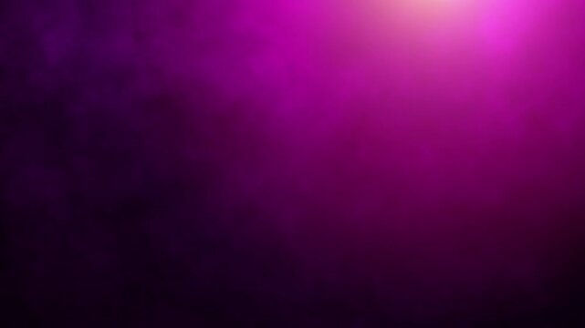 Atmospheric purple smoke drifts through a dark space illuminated by a vibrant overhead neon light source.