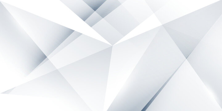 White abstract geometric background design, modern vector illustration.