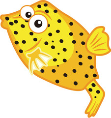 cartoon Puffer fish © JoyImage