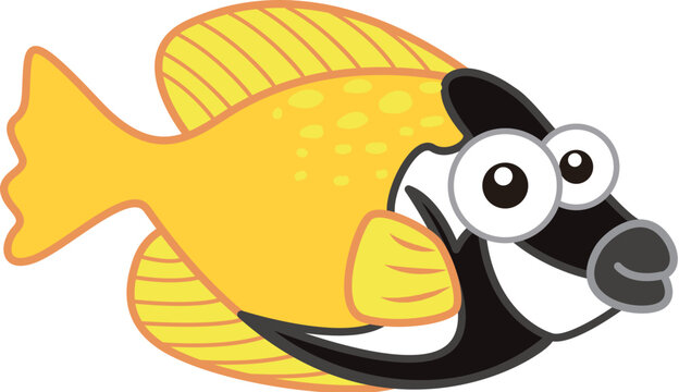 cartoon tropical fish