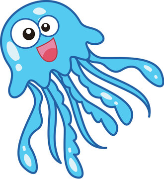 cartoon jellyfish