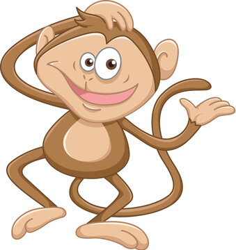 Cartoon monkey