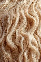 Fototapeta premium smooth silky texture of suri alpaca wool locks filling the entire frame