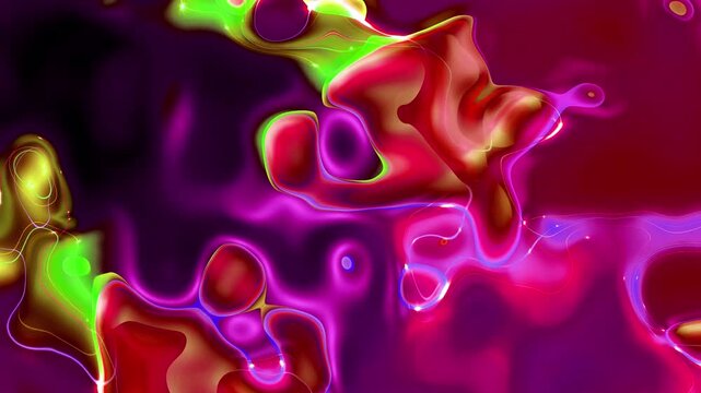 Glossy liquid gradient horizontal abstract colorful background video